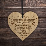 Valentines Day Gift For Him Her Engraved Heart Boyfriend