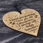 Valentines Day Gift For Him Her Engraved Heart Boyfriend