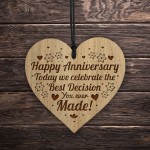 Anniversary Gift For Him Her Best Decision You Ever Made Funny