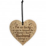 Worlds Best Husband Gift Engraved Heart Husband Birthday Xmas