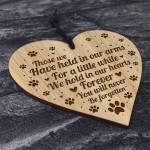 Pet Memorial Engraved Heart Plaque Hanging Decoration Dog Cat