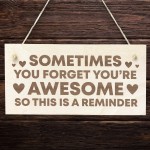 Friendship Sign Wooden Sign Awesome Reminder Best Friend Gift