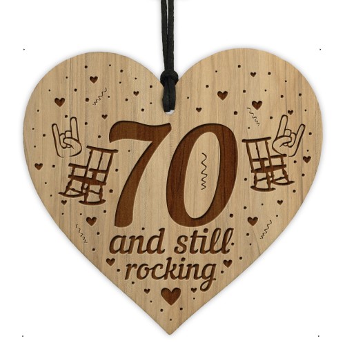 70th Birthday Gifts Engraved Heart 70th Birthday Decorations