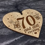 70th Birthday Gifts Engraved Heart 70th Birthday Decorations