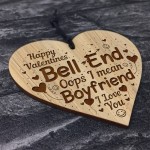 Funny Rude Valentines Gift For Boyfriend Engraved Heart