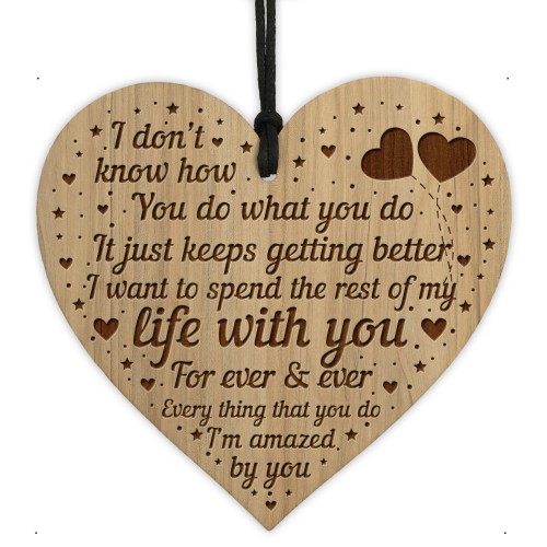 Thank You Gift For Him Her Husband Wife Gifts Engraved Heart