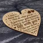 Thank You Gift For Him Her Husband Wife Gifts Engraved Heart