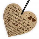 Thank You Gift For Him Her Husband Wife Gifts Engraved Heart