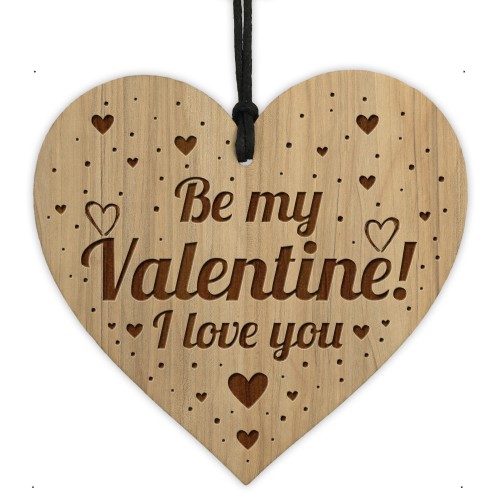 Be My Valentine Engraved Heart Valentines Gift For Him Her