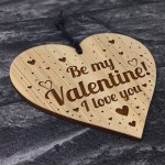 Be My Valentine Engraved Heart Valentines Gift For Him Her