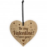 Be My Valentine Engraved Heart Valentines Gift For Him Her