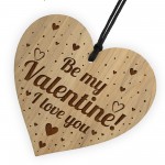 Be My Valentine Engraved Heart Valentines Gift For Him Her