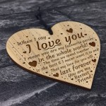 Anniversary Gift For Him Her Best Friend Gift Engraved Heart