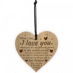 Anniversary Gift For Him Her Best Friend Gift Engraved Heart