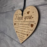 Anniversary Gift For Him Her Best Friend Gift Engraved Heart