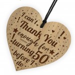 Turning 50 Funny 50th Birthday Gift For Him Her Engraved Heart 