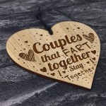 Couples That Fart Together Engraved Heart Funny Anniversary Gift