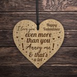 Valentines Day Gift For Him Her Engraved Heart Plaque Gift 