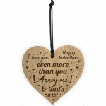 Valentines Day Gift For Him Her Engraved Heart Plaque Gift 