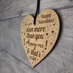 Valentines Day Gift For Him Her Engraved Heart Plaque Gift 