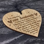 Soulmate Gifts For Him Her Engraved Heart Husband Wife Gifts