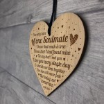 Soulmate Gifts For Him Her Engraved Heart Husband Wife Gifts