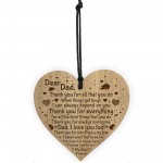 Thank You Gift For Dad Engraved Heart Dad Birthday Christmas