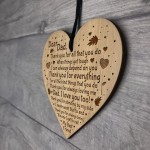 Thank You Gift For Dad Engraved Heart Dad Birthday Christmas