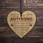 Reasons Why I Love My Boyfriend Engraved Heart Boyfriend Gifts