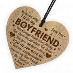 Reasons Why I Love My Boyfriend Engraved Heart Boyfriend Gifts