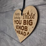 Funny Rude Birthday Gift For Uncle Engraved Heart Uncle Birthday