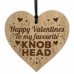 Funny Joke Valentines Gift For Him Engraved Heart Husband