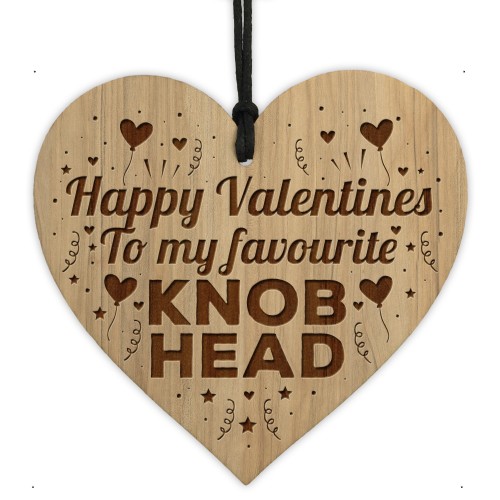 Funny Joke Valentines Gift For Him Engraved Heart Husband