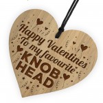 Funny Joke Valentines Gift For Him Engraved Heart Husband