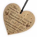 Funny Rude Valentines Gift For Him Her Engraved Heart Husband