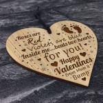 Valentines Gift From Baby Daddy To Be Gift Engraved Heart Bump