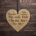 Valentines Gift For Boyfriend Girlfriend Engraved Heart Card