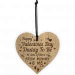 Valentines Day Gift For Daddy To Be Engraved Heart Bump Gifts