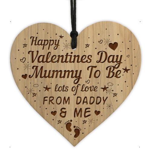 Valentines Day Gift For Mummy To Be Engraved Heart Bump Gifts