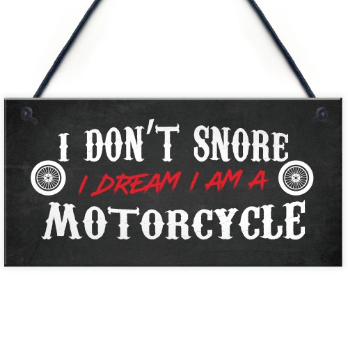 Motorcycle Motorbike Sign Hanging Garage Plaque Birthday Gifts