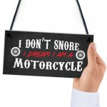 Motorcycle Motorbike Sign Hanging Garage Plaque Birthday Gifts