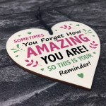 AMAZING Friendship Gift Hanging Heart Friendship Sign Motivation