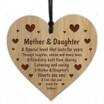 Mother And Daughter Engraved Heart Sign Mothers Day Gifts