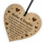 Mother And Daughter Engraved Heart Sign Mothers Day Gifts