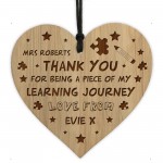 Thank You Gift For Him Her TEACHER GIFT Engraved Heart