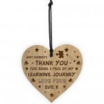 Thank You Gift For Him Her TEACHER GIFT Engraved Heart