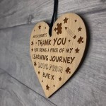 Thank You Gift For Him Her TEACHER GIFT Engraved Heart