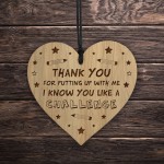 THANK YOU GIFT For Teacher Assistant Engraved Heart Leaving Gift