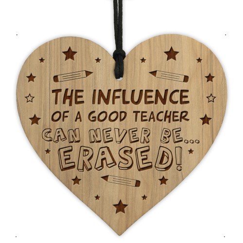 Special Thank You Teacher Gift Hanging Engraved Heart Gift