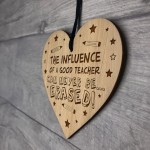 Special Thank You Teacher Gift Hanging Engraved Heart Gift